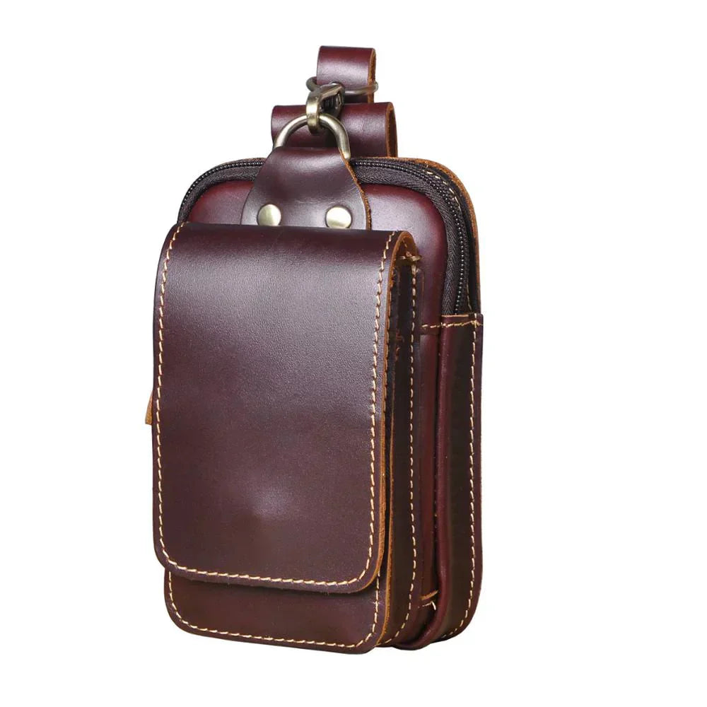 Veluxe Premium Leder Herren Bauchtasche – Stilvolle & sichere Gürteltasche für tägliche Essentials