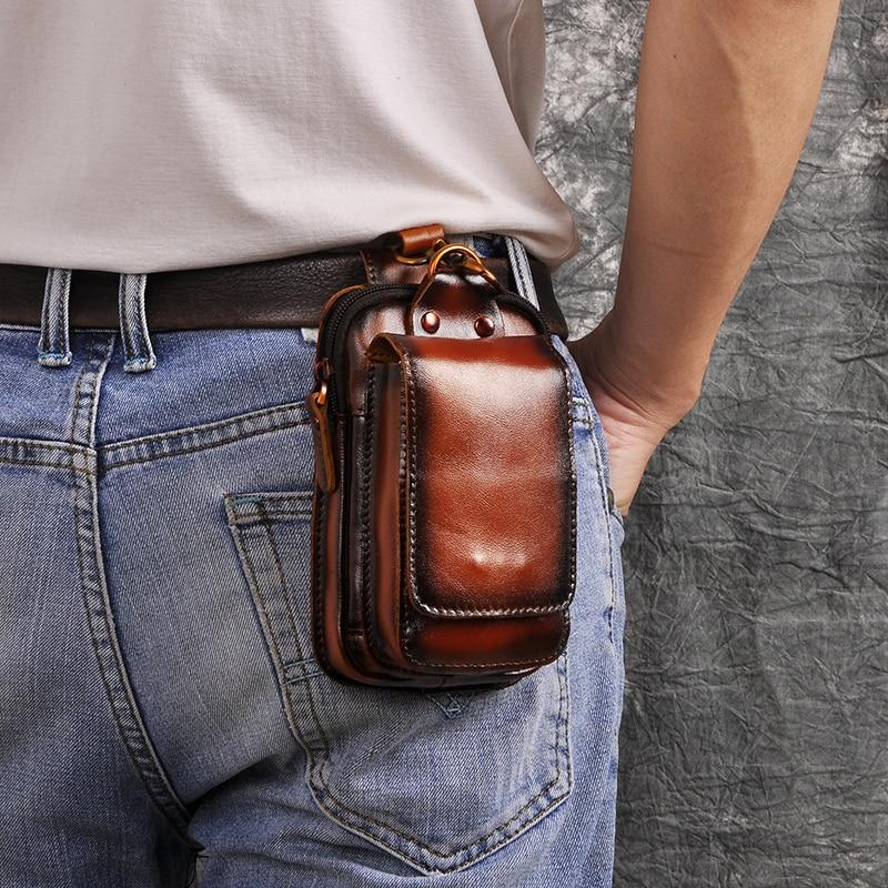 Veluxe Premium Leder Herren Bauchtasche – Stilvolle & sichere Gürteltasche für tägliche Essentials
