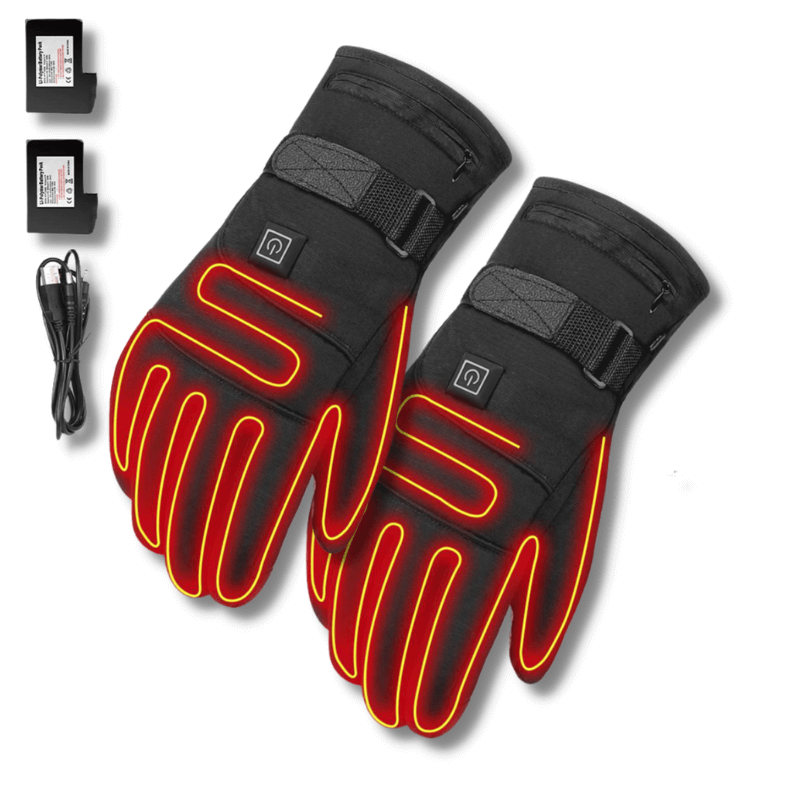 Beheizbare Winterhandschuhe – Wasserdichte Elektrische Handschuhe mit Touchscreen-Kompatibilität – Warm & Winterfest