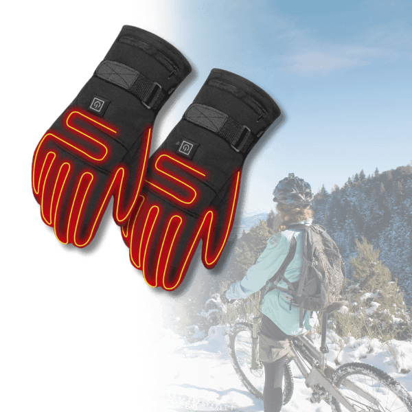 Beheizbare Winterhandschuhe – Wasserdichte Elektrische Handschuhe mit Touchscreen-Kompatibilität – Warm & Winterfest