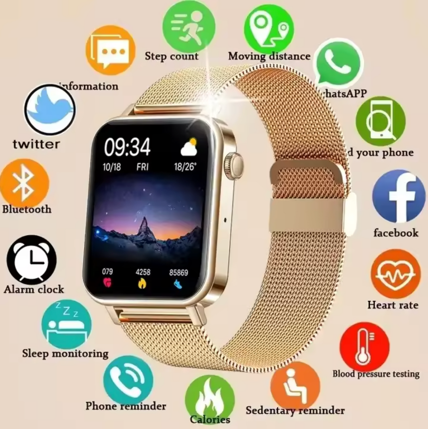 ChicTime – Elegante & Intelligente Damenuhr: Stil trifft Technologie