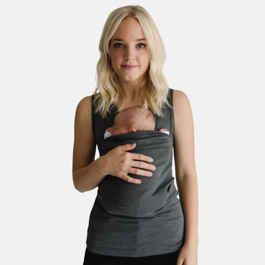 Bequemer & Stylischer Babytrage-T-Shirt-Hybrid für Eltern