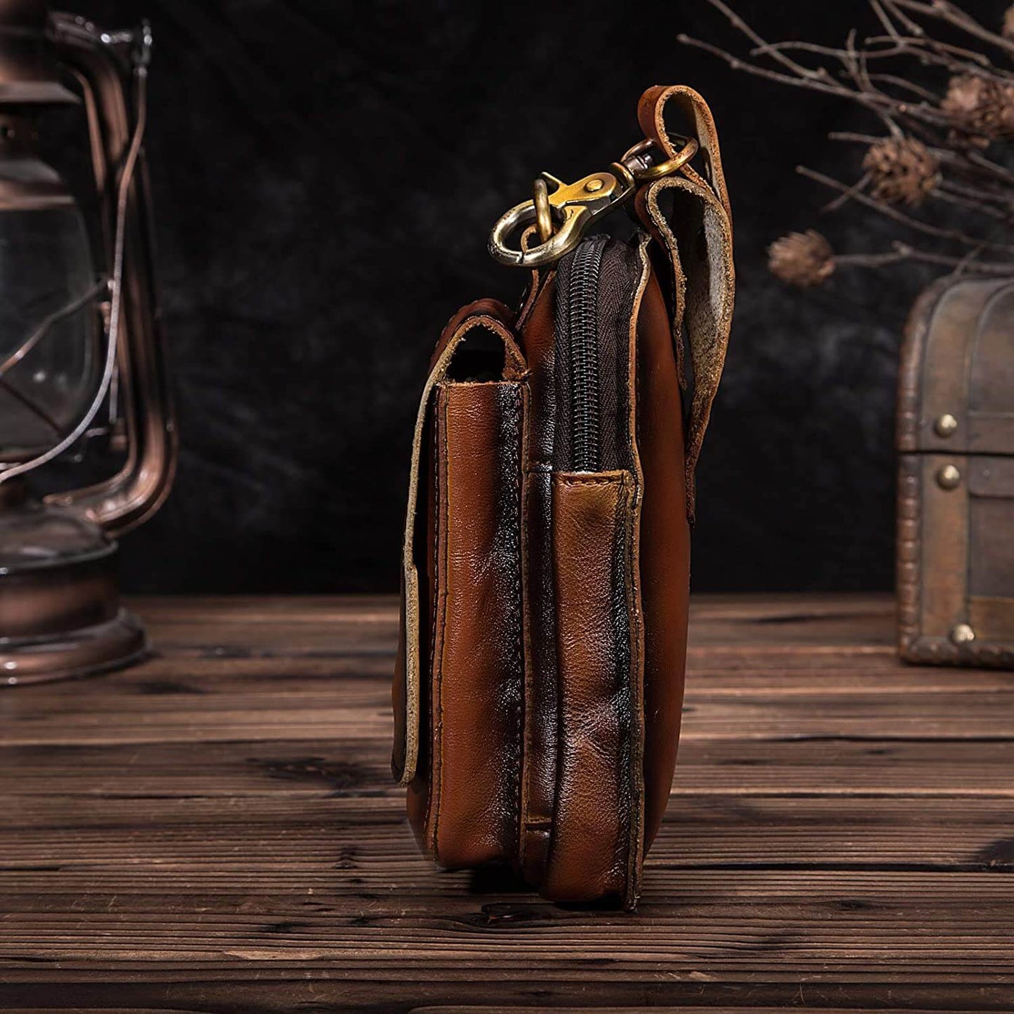 Veluxe Premium Leder Herren Bauchtasche – Stilvolle & sichere Gürteltasche für tägliche Essentials