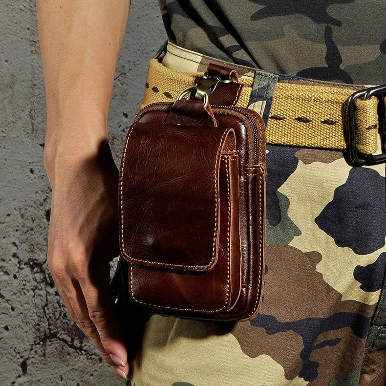 Veluxe Premium Leder Herren Bauchtasche – Stilvolle & sichere Gürteltasche für tägliche Essentials