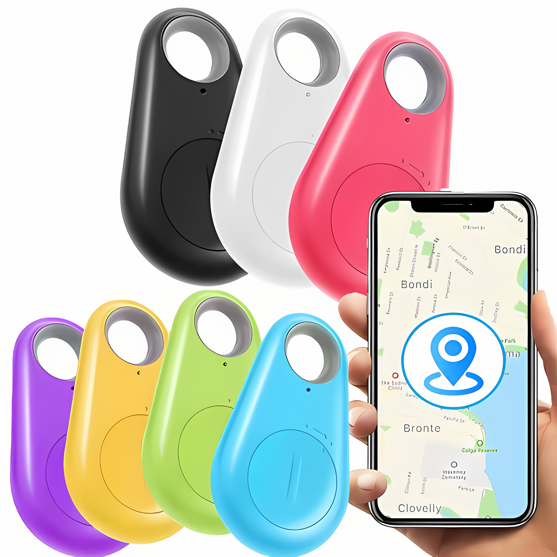 PetPulse | GPS-Haustier-Tracker für Hunde & Katzen | Einzigartiges Design | Bluetooth-Haustierortungsgerät