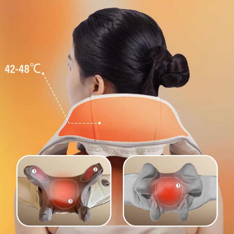 ZenTherapy Nackenmassagegerät – Beheizte Nackentherapie für ultimativen Komfort & Schmerzlinderung