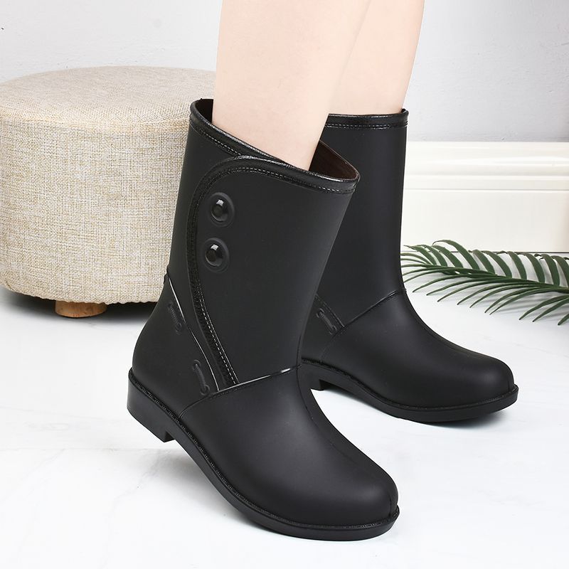 Modische Damen-Regenstiefel – Wasserdichte, bequeme Mid-Calf Gummistiefel für jedes Wetter