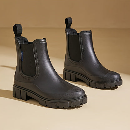 Stilvolle Damen-Regenstiefel – Wasserdichte Mid-Calf-Gummistiefel mit rutschfester Sohle für maximalen Halt & Komfort