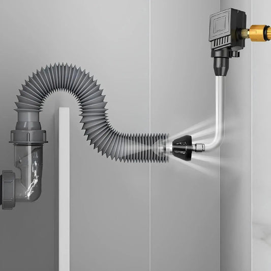Professionelle Hochdruck-Rohrreinigungsdüse – Schnell & Effektiv Verstopfte Rohre & Abflüsse Freimachen