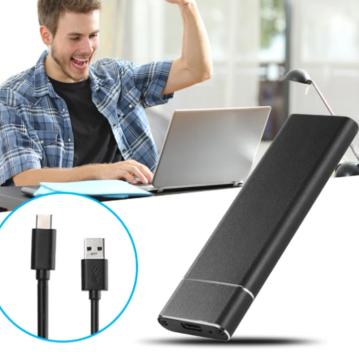 SpeedVault Externe SSD – Ultraschnelle 520 MB/s Übertragung, 1TB/2TB Speicher, Robustes Aluminiumgehäuse für Profis & Kreative