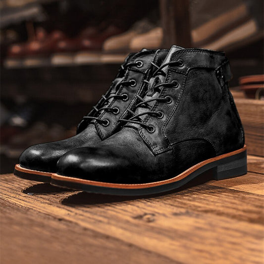 Atlas Herren-Stiefel aus echtem Leder – Stilvoller Komfort für Herbst und Winter