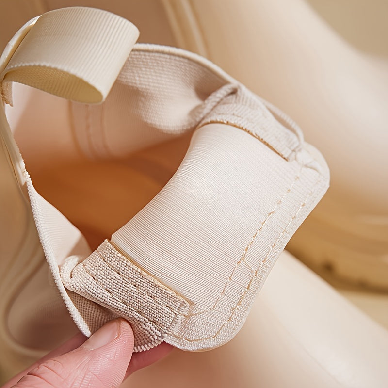 Stilvolle Damen-Regenstiefel – Wasserdichte Mid-Calf-Gummistiefel mit rutschfester Sohle für maximalen Halt & Komfort