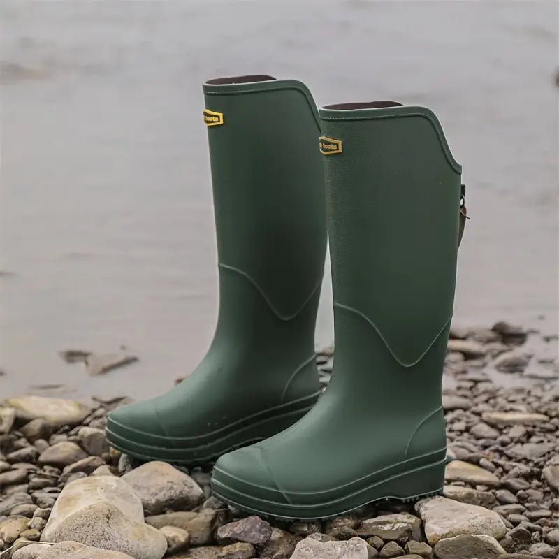 Modische Damen Regenstiefel – Wasserdichte PVC-Gummistiefel mit rutschfester Sohle für stilvollen Herbstkomfort