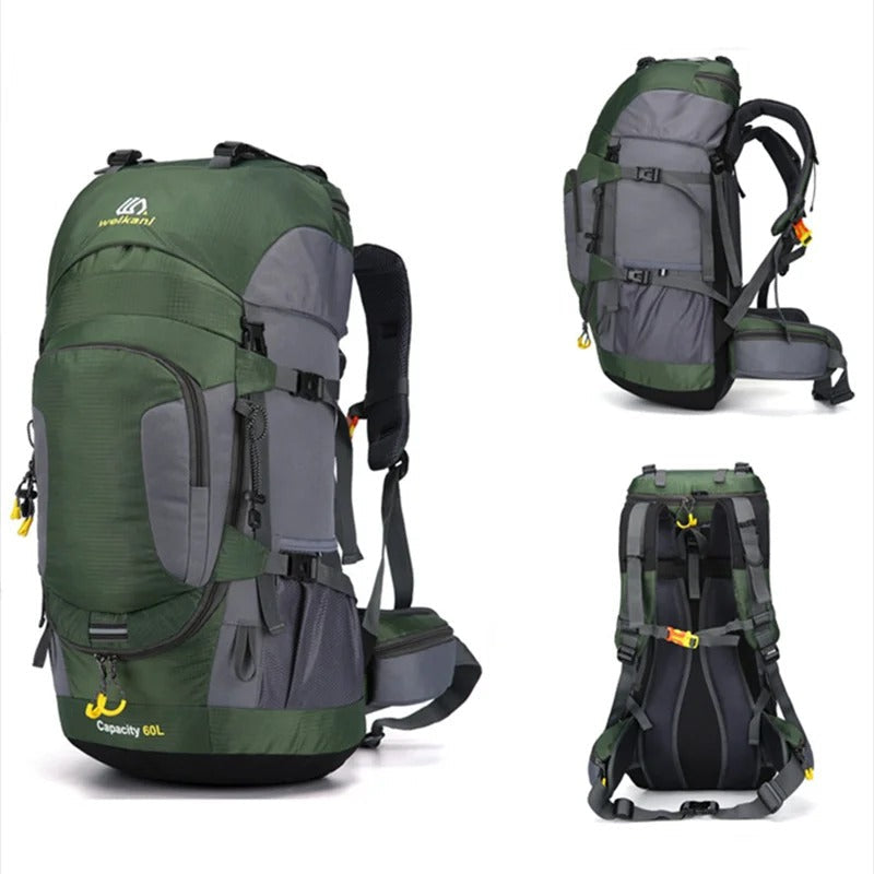 AdventurePro 60L Wasserdichter Wanderrucksack – Robuster Outdoor-Reise- & Trekkingrucksack