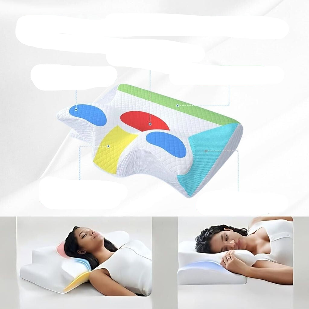 PillowMed | Orthopädisches Memory-Schaum-Kissen – Ergonomische Unterstützung für schmerzfreie Nächte