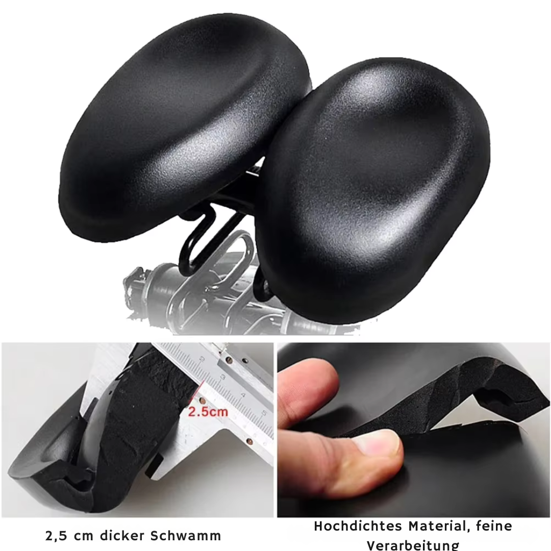 Nasenloser Fahrradsattel – Bequem, Ergonomisch & Breites Polster für Alle Fahrräder – Perfekt für Lange Fahrten!