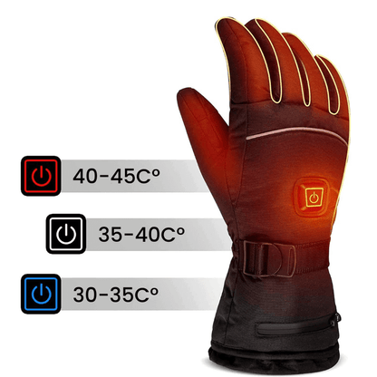 Beheizbare Winterhandschuhe – Wasserdichte Elektrische Handschuhe mit Touchscreen-Kompatibilität – Warm & Winterfest