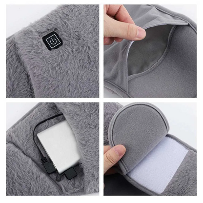 WarmFlex | USB Elektrischer Heizgürtel – Therapeutisches Heizkissen für Bauch, unteren Rücken & Uterusschmerzen – Linderung & Komfort