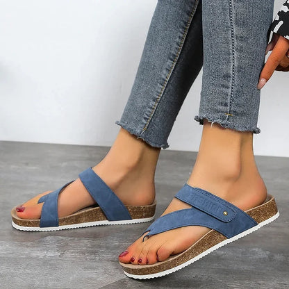 Damen Zehentrenner - Leichte Sommerschuhe mit Komfort-Sohle