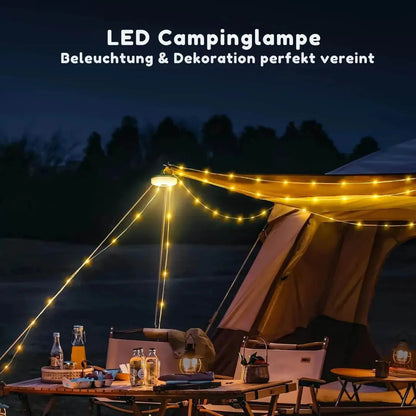 Vielseitige 4-in-1 Campinglaterne & Lichterkette – Tragbare Powerbank für ultimative Outdoor-Abenteuer