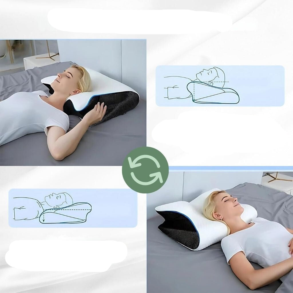 PillowMed | Orthopädisches Memory-Schaum-Kissen – Ergonomische Unterstützung für schmerzfreie Nächte