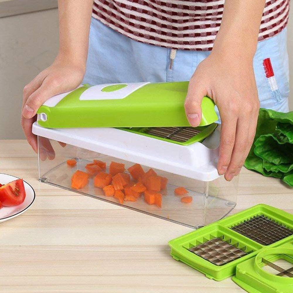 SliceSafe | 12-in-1 Gemüseschneider – Mühelose Zubereitung für Ihre Küche