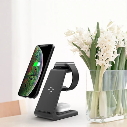 3-in-1 Kabelloses Ladegerät: Blitzschnelles Warp Charge für iPhone & Samsung – Ihr Herbst-Must-Have!
