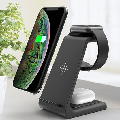 3-in-1 Kabelloses Ladegerät: Blitzschnelles Warp Charge für iPhone & Samsung – Ihr Herbst-Must-Have!