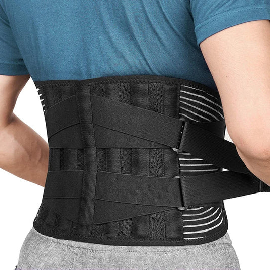 ReliefGürtel Orthopädischer Rückenstützgürtel – Schwarze Lendenwirbelstütze für Rückenschmerzen