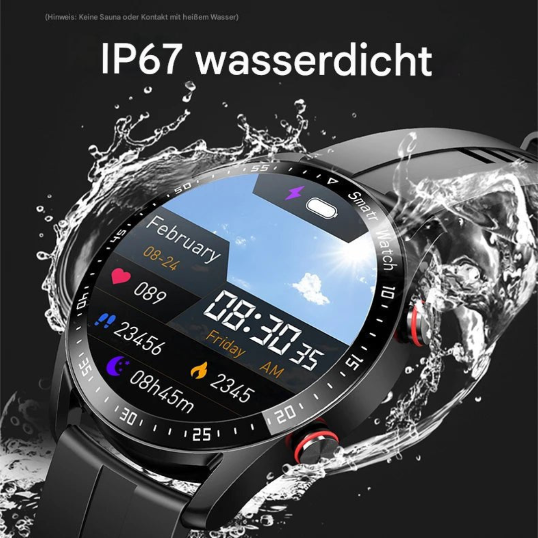 GlucoseGuard Smartwatch: Schmerzfreie Blutzuckermessung & Gesundheits-Tracker in Echtzeit