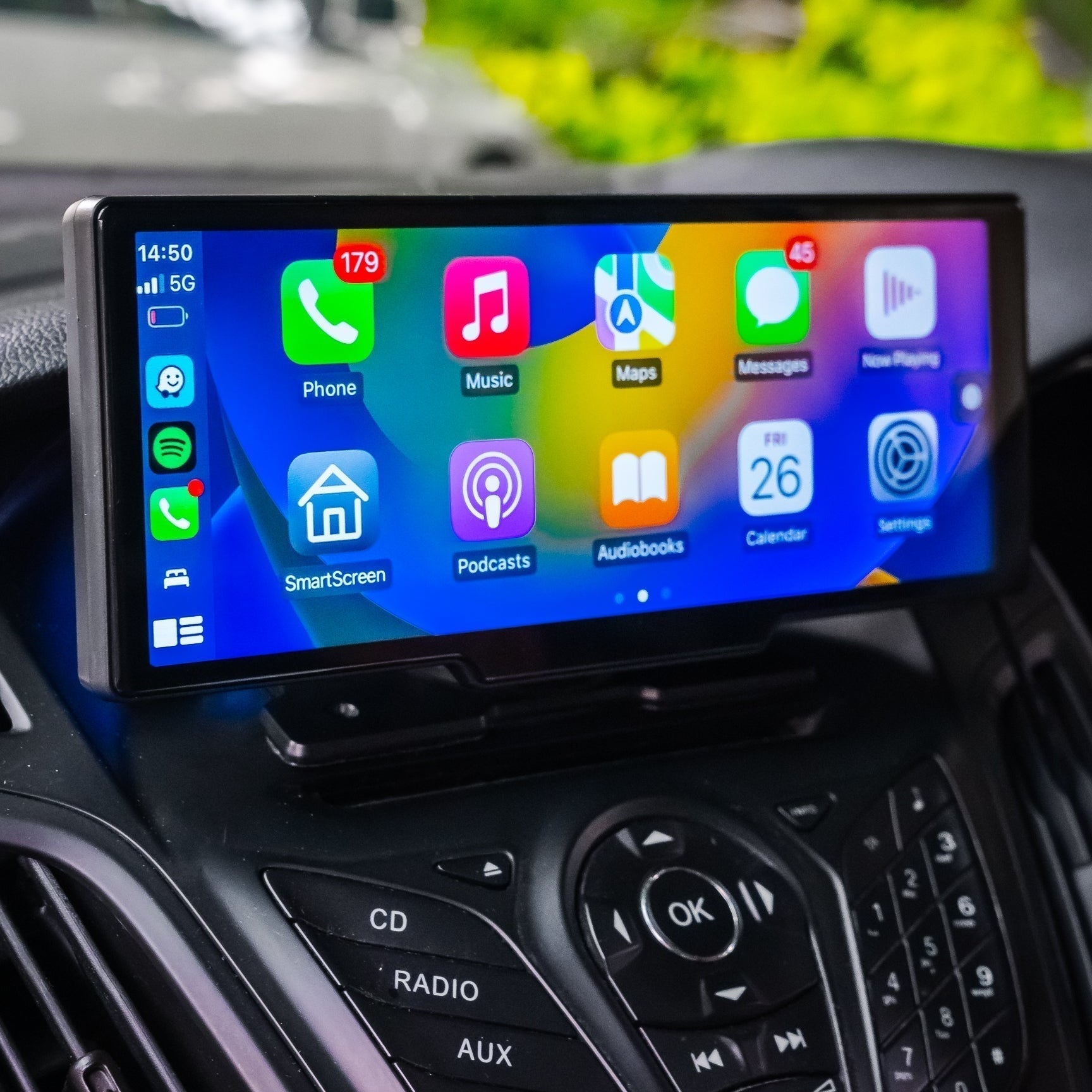 Universelles Tragbares Auto-GPS-Navigationssystem – Kompatibel mit Apple CarPlay & Android Auto
