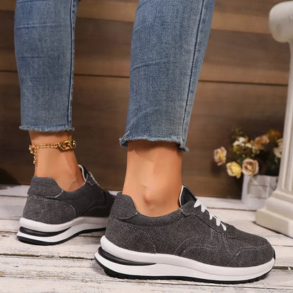 Damen Canvas Sneaker - Bequeme Stoffschuhe mit Komfortsohle