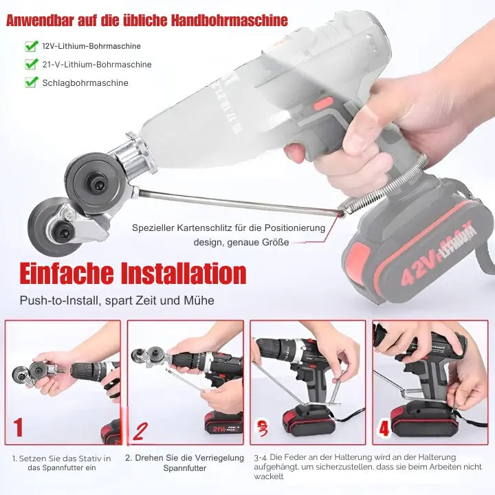 Metallschneider Aufsatz für Bohrmaschinen – Präzisionsschneidwerkzeug für Stahl, Aluminium & Kunststoff