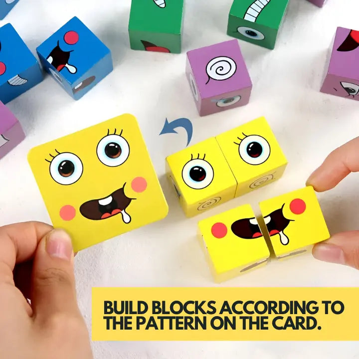 EmojiBlocks Reaktionsspiel für Kinder – Fördert Fokus, Konzentration & kognitive Fähigkeiten