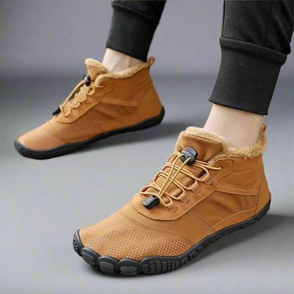 Hohe fleecegefütterte Barfußschuhe für Damen