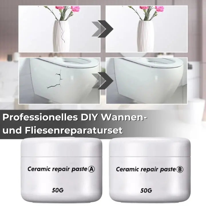 Fliesen Reparaturpaste: Schnelle & Effektive Lösung für Risse und Absplitterungen – Für ein makelloses Zuhause