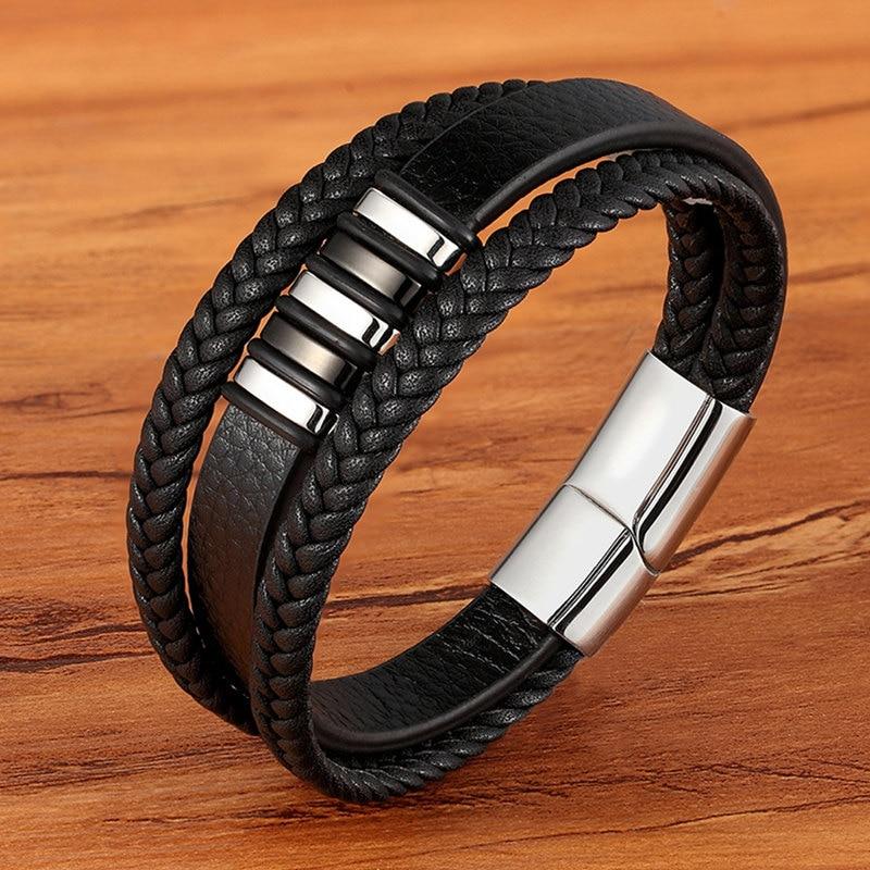 Alfa Armband – Elegantes Echtlederarmband für Herren – Zeitloser Stil