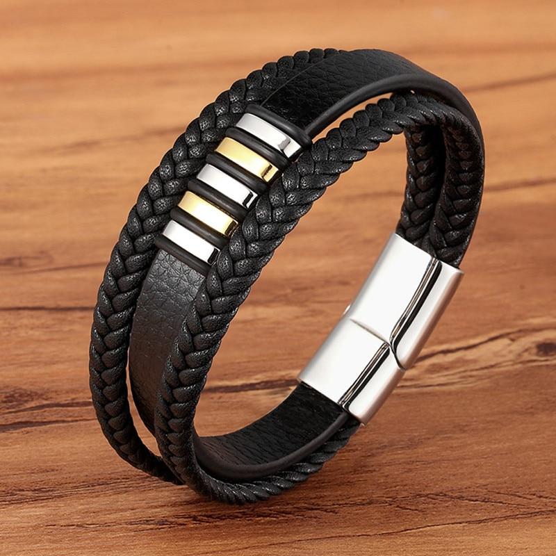 Alfa Armband – Elegantes Echtlederarmband für Herren – Zeitloser Stil
