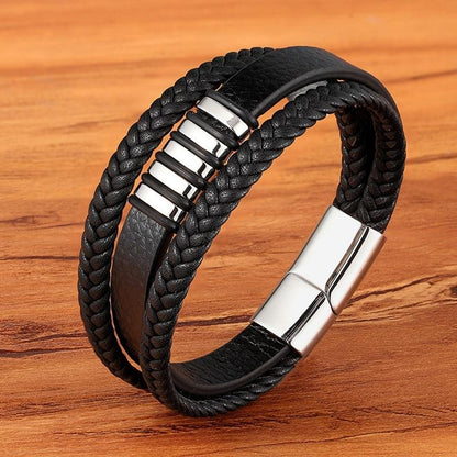 Alfa Armband – Elegantes Echtlederarmband für Herren – Zeitloser Stil