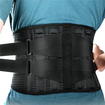 ReliefGürtel Orthopädischer Rückenstützgürtel – Schwarze Lendenwirbelstütze für Rückenschmerzen