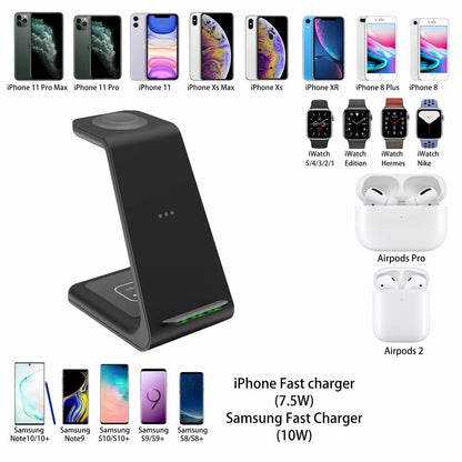3-in-1 Kabelloses Ladegerät: Blitzschnelles Warp Charge für iPhone & Samsung – Ihr Herbst-Must-Have!