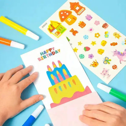 Magisches Kratzbild-Set für Kinder – Farbenfroher Kreativspaß ohne Sauerei