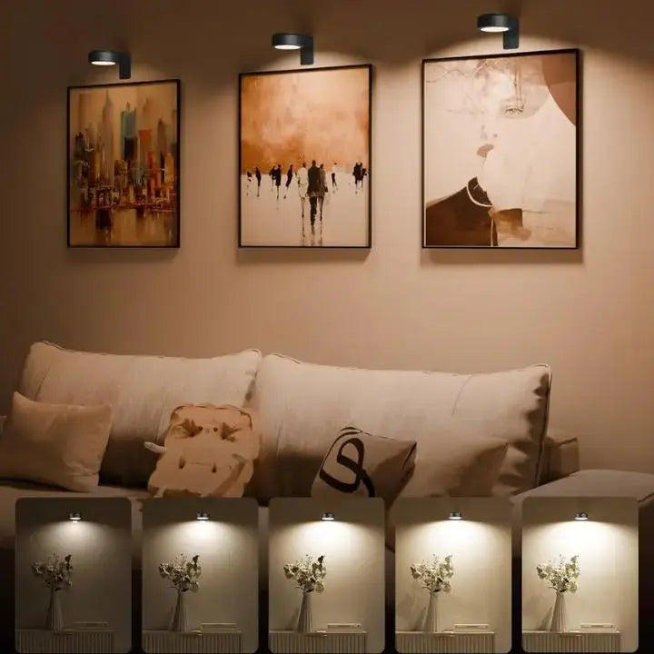 Magnetische LED Bilderleuchte – Perfekte Ausleuchtung für Ihre Kunstwerke (2er-Set)