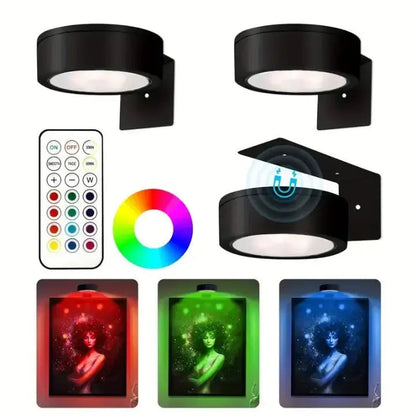 Magnetische LED Bilderleuchte – Perfekte Ausleuchtung für Ihre Kunstwerke (2er-Set)