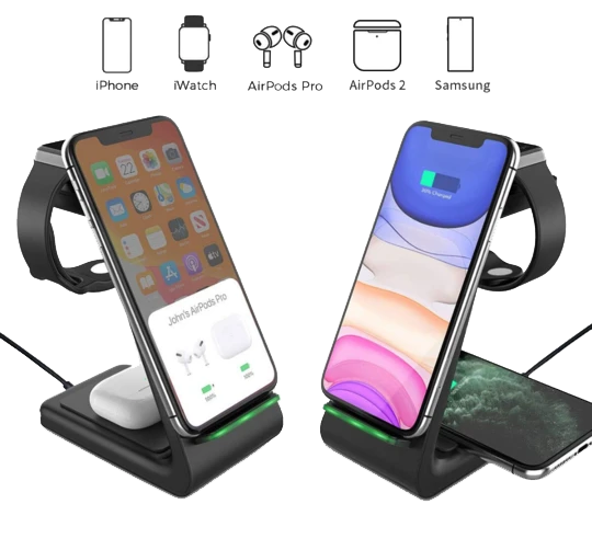3-in-1 Kabelloses Ladegerät: Blitzschnelles Warp Charge für iPhone & Samsung – Ihr Herbst-Must-Have!