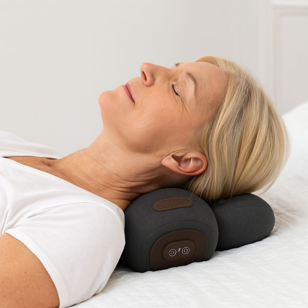 NeckEase Massagegerät – Tiefengewebs- & Wärmetherapie für schnelle Linderung von Nacken- und Rückenschmerzen