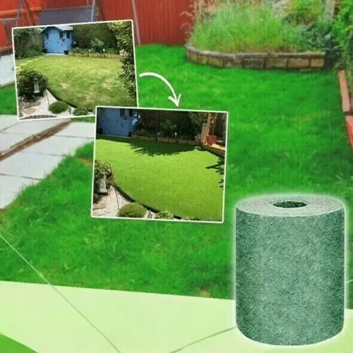 Biologisch abbaubare Grassamenmatte – Einfache Rasentransformation für einen üppig grünen Garten (2er-Pack)