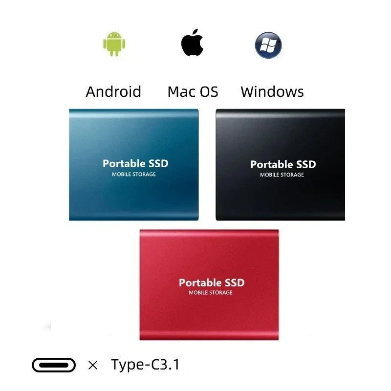 Ultra-Schnelle Tragbare SSD 128TB: Ihr mobiles Speicher-Kraftpaket mit USB 3.1 & USB-C