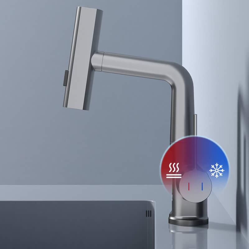 Innovativer LED Wasserhahn mit 360°-Schwenkarm und Temperaturanzeige – Perfekt für Küche & Bad
