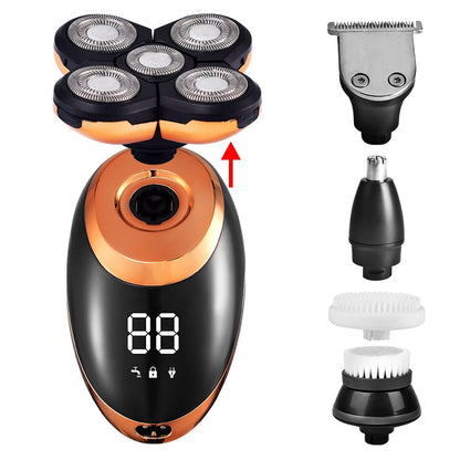Pro Rasierer V2: Wasserdichter kabelloser 4D-Rasierer & Trimmer für Männer – Perfekte Pflege für Gesicht, Kopf & Körper